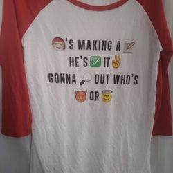 Santa's Making A List He's Checking It Twice Long Sleeve Christmas T-shirt