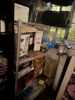 3 tiered metal shelf