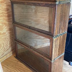 Antique wood filing cabinet 2 Sets 