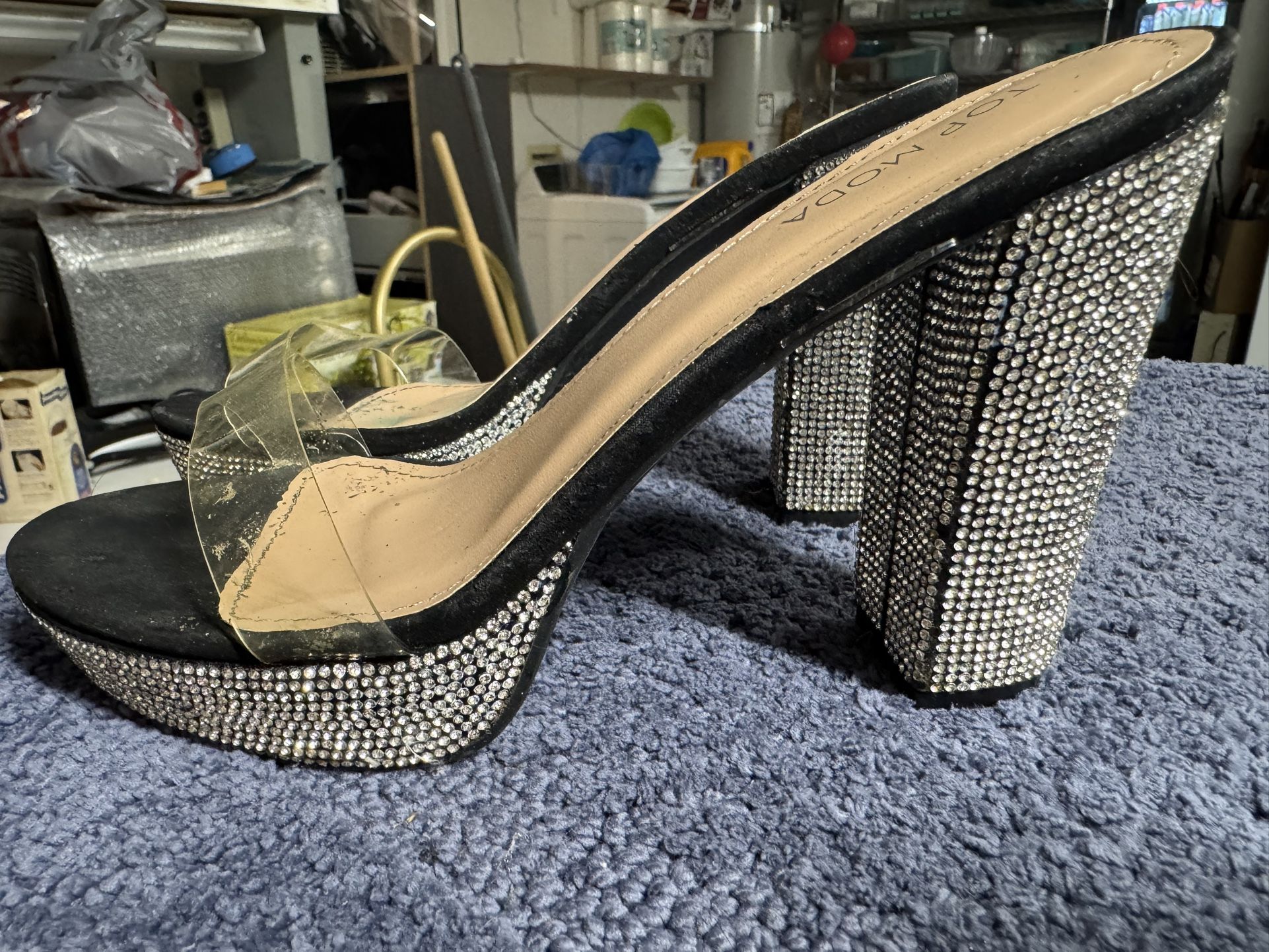 Clear High Heels