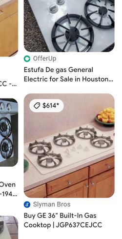 GE Profile 36" Built In Gas Cooktop $175