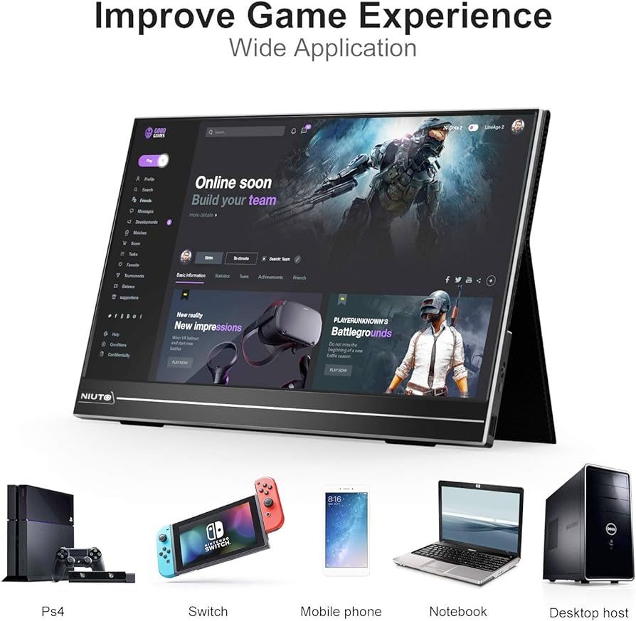 new Portable Monitor Computer& Laptop Bed Desk.