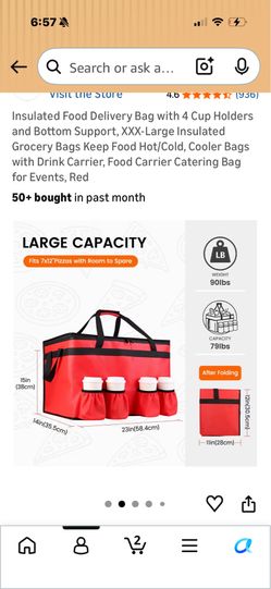 Insulated Food Delivery Bag