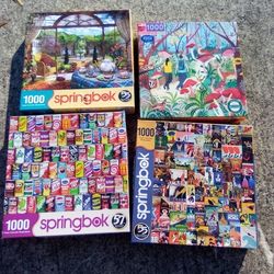 Lot Of Springbok Jigsaw Puzzles