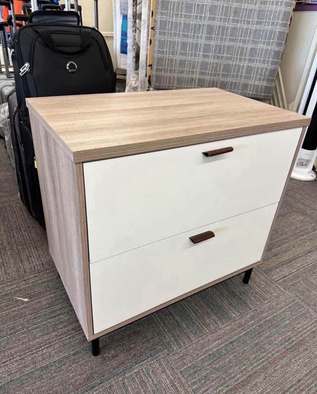 Modern Sky Oak Lateral File Cabinet – Assembled, Brand New