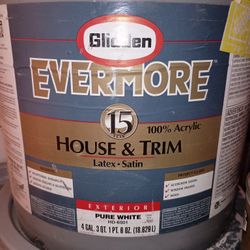 Glidden Evermore Exterior White 5 Gallon