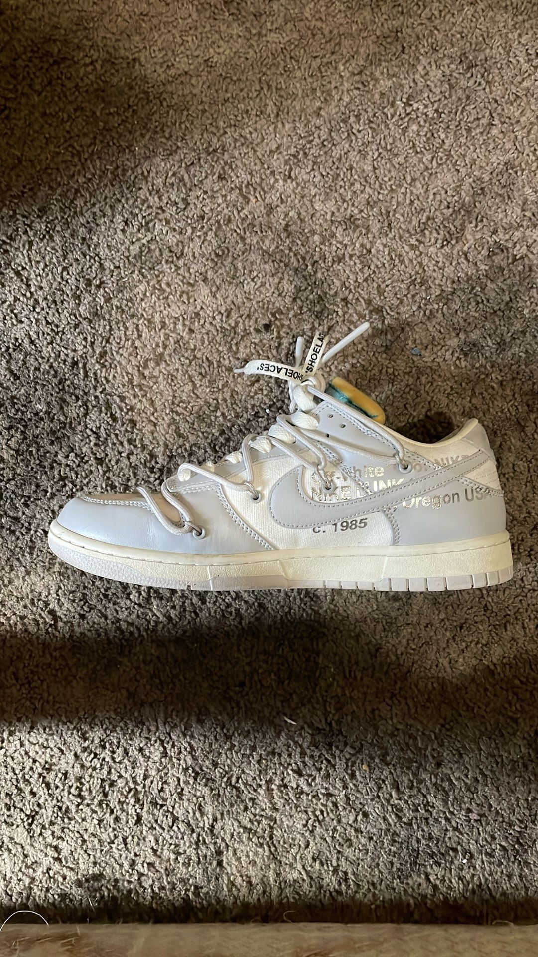 Off White Dunks White And Grey