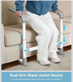 Adjustable Couch Stand Assist Aid, Toilet Safety Rails, 350 lbs