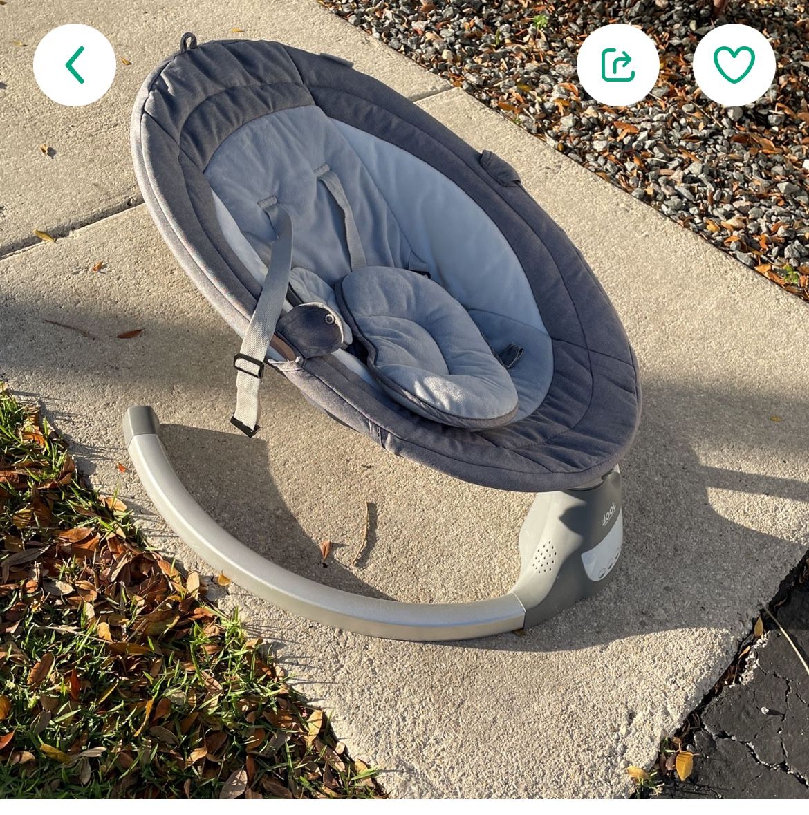 Jool Baby Nova Swing for Newborns - Electric Motorized Infant Swing, Bluetooth Music, 10 Preset Melodies,