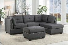 New l shape sectional sofa with ottoman tax included free delivery