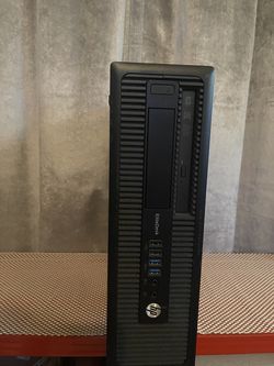 HP EliteDesk 800 G1 SFF (No RAM or HDD) w/ usb wifi adapter and Dell 5:4 Monitor