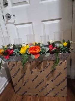 Fake flowers decor