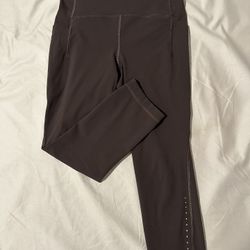 Size 4 Lululemon Cropped Leggings Brown