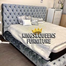 New Queen Bed Frame With Mattress 