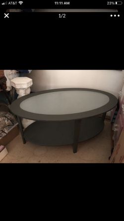 Grey coffee table frosted top