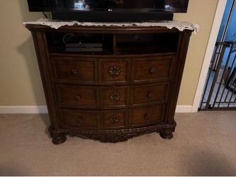 Wooden dresser and TV stand