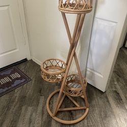 Rattan/wicker Plant Stand Home Goods 