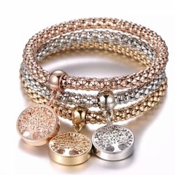 3 pcs tree of life charm bracelet