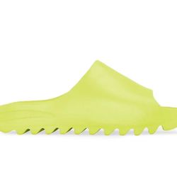 GLOW GREEN YEEZYS SIZE 8