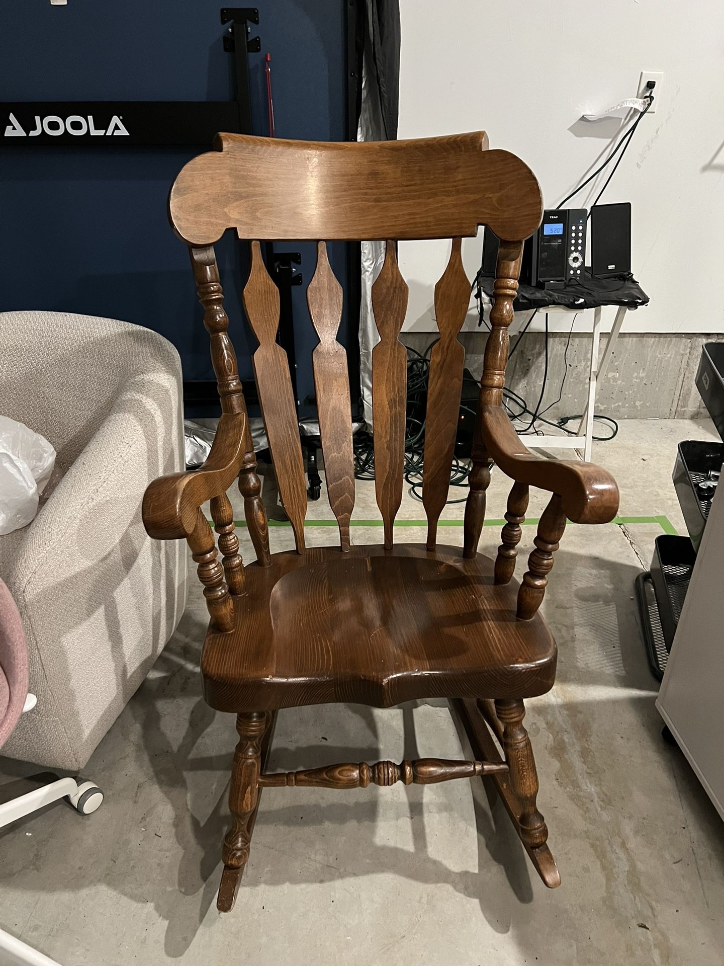 Classic Hitchcock-Style Wooden Rocking Chair