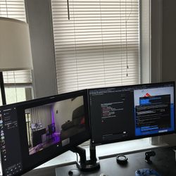 27in 1440p 180hz Monitor & 24in 1080p 60hz Monitor Bundle