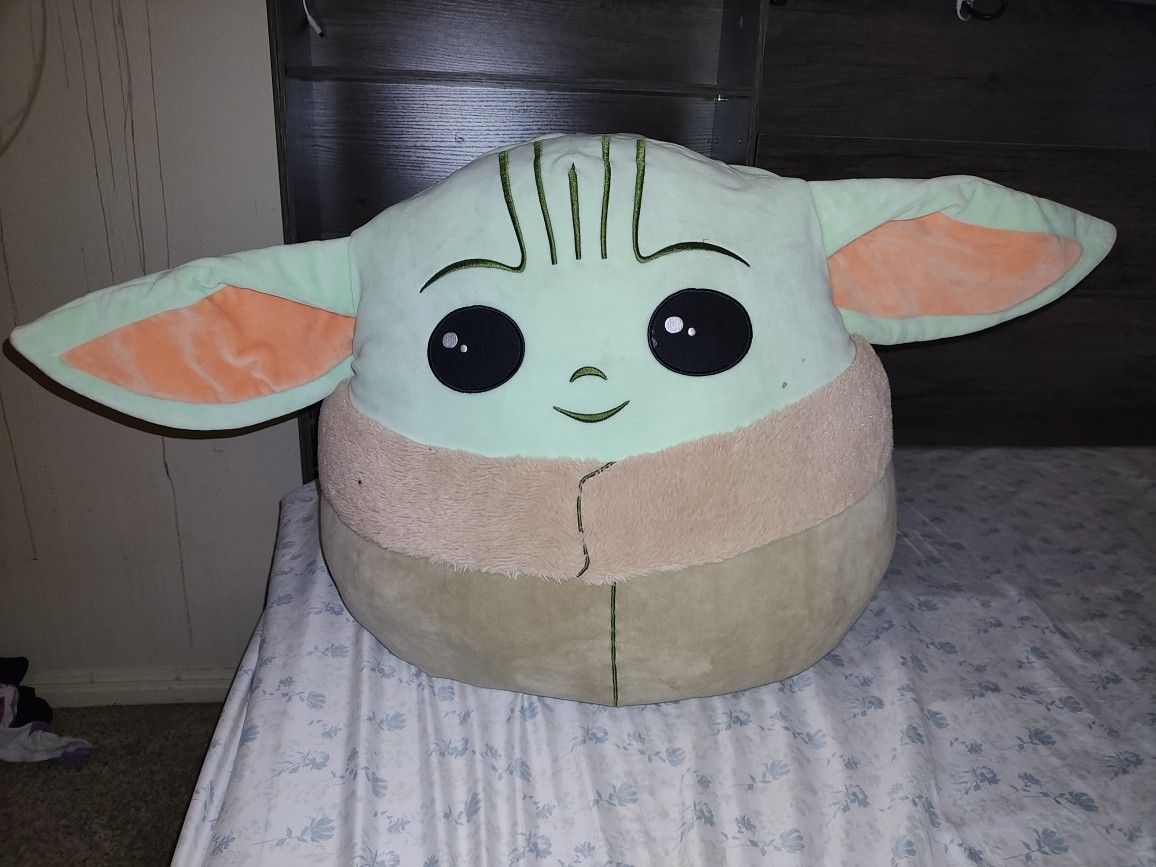Squishmallows Mandalorian Star Wars Jumbo XL Baby Yoda The Child Grogu Plush