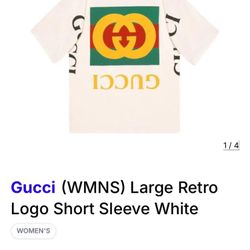 GUCCI Oversized Off White Logo Tee
