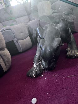 Coffee or center table with black panther base