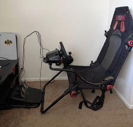 NLR Seat, Logitech Wheel, Pedals & Shifter + PS5