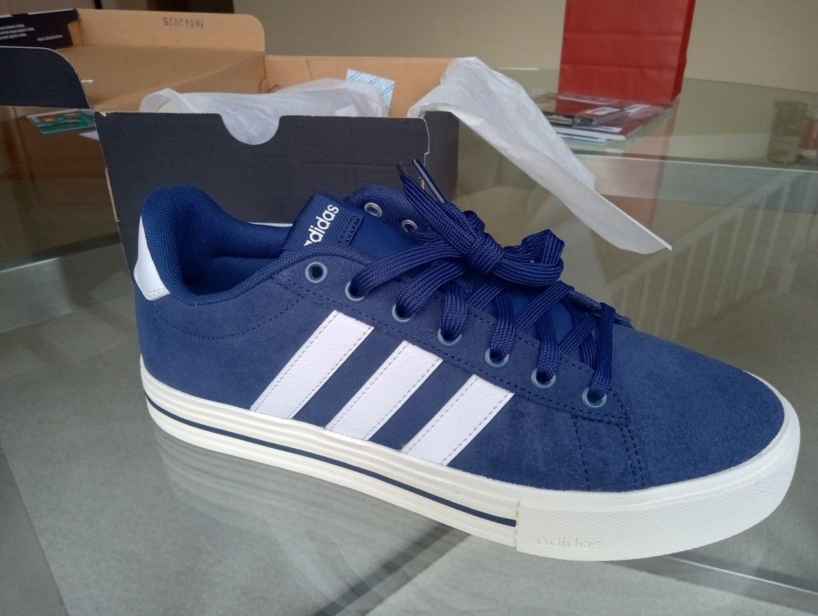 NEW ADIDAS MEN'S DAILY 4.0 DARK BLUE SNEAKERS