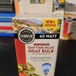 Petsmart Thrive 60 Watt All Reptiles Daytime Blue Heat Blub