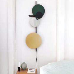 Pop art decorative plug-in wall light - Green