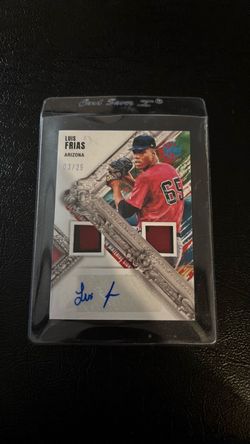 Luis Frias Arizona Dual Relic Auto Card 03/25