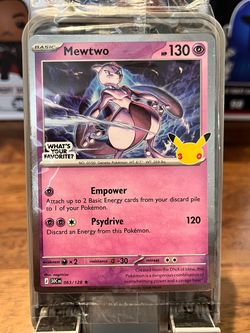 Pokemon TCG 30th Celebration Mewtwo Promo Card