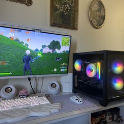 Black Gaming Pc Computer Desktop RTX 5060 / Ryzen 5 8500G