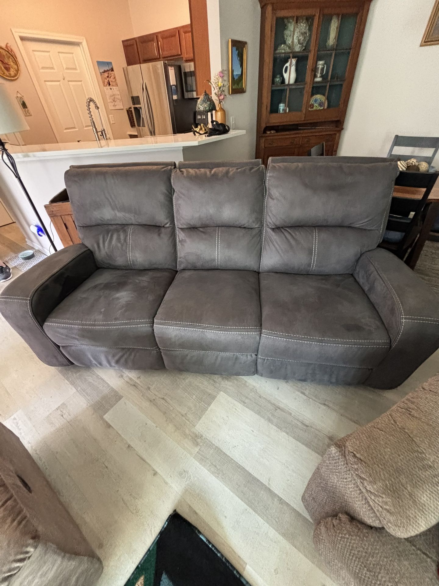 Dark Grey Lazy Boy Recliner