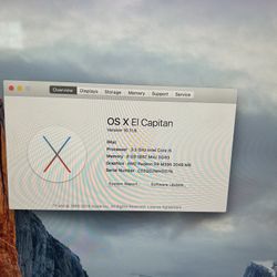 2015/16 imac 27 Inch 5K 3.3ghz i5 8gb 2tb Fusion Drive (Pink Around Screen See Photos)