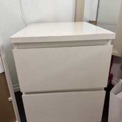 Ikea 2 drawer nightstand 