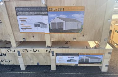 25x33 metal garage storage shed new