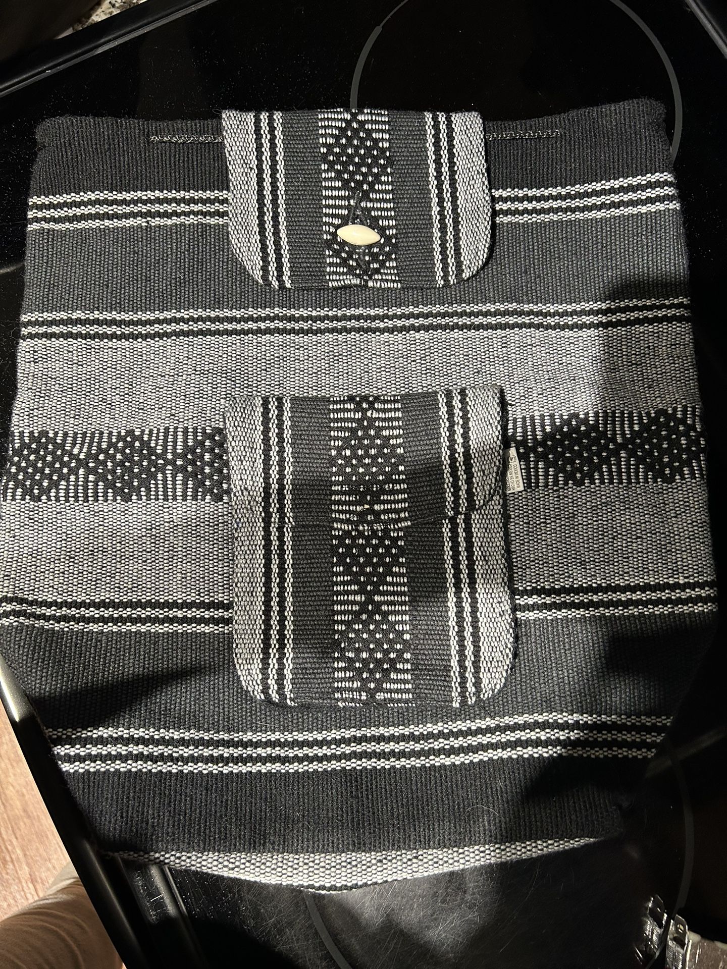 Mexican Cloth Backpack / Knapsack