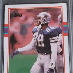 1989 Topps Michael Irvin Rookie Card PSA 10