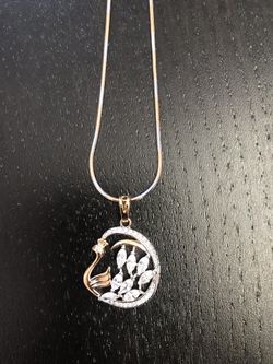 Peacock Pendant and Necklace