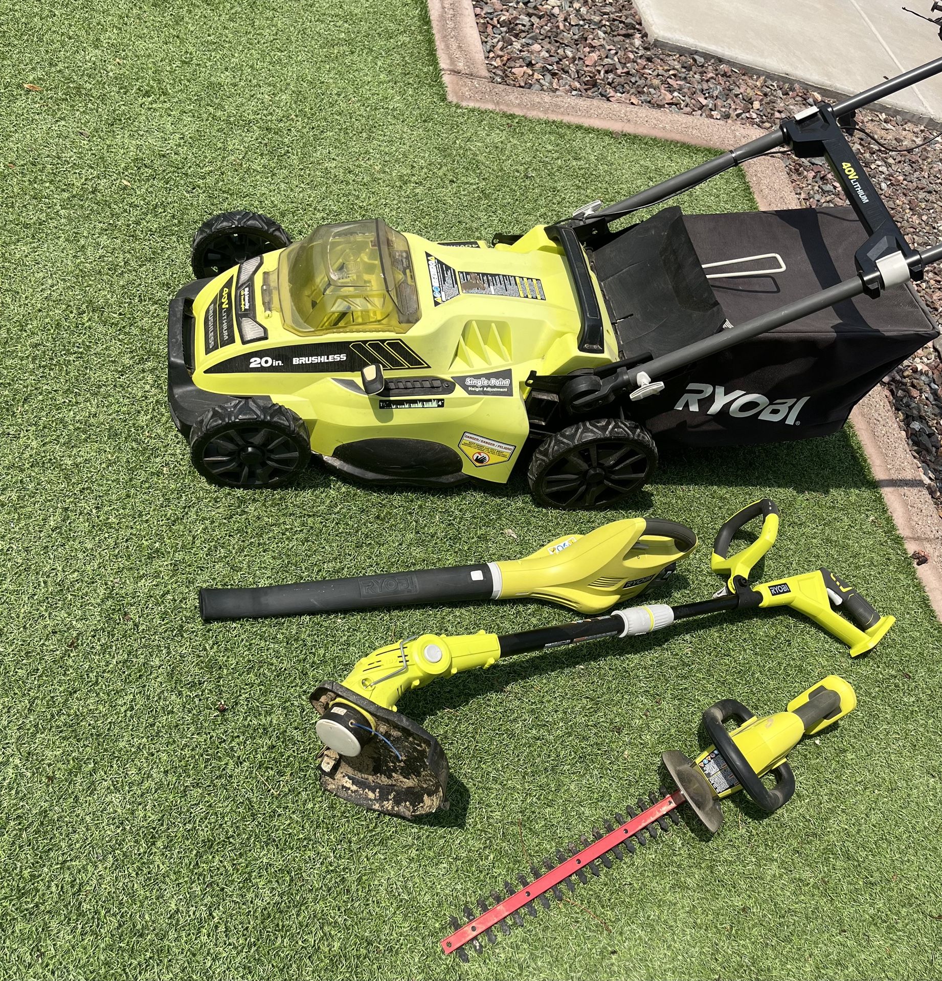 Ryobi Mower And Lawn Tools