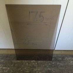 Brown glass Size 17.5 inch X 27.5 inch