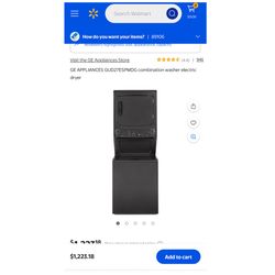 Black Stackable Laundry OBO