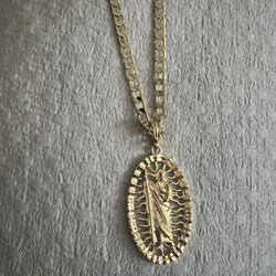  Chain With St Jude Pendant 