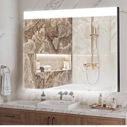 CASTA DIVA 48''x32'' Lighted Vanity Mirror, LED Bathroom Mirror   CD-LMO2L