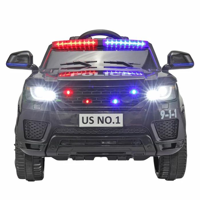 🚔🎖!!BRAND NEW 12V REMOTE CONTROL Electric Kid Ride On Car Power Wheels Police Truck SUV With Built in Music USB MP3 and BLUETOOTH
