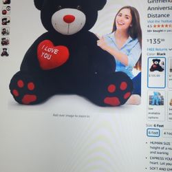 Jumbo Black Teddy Bear