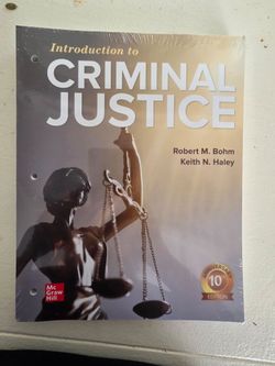 Bran new INTRO TO CRIMINAL JUSTICE